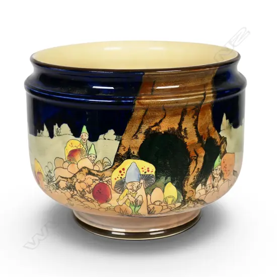 A Royal Doulton Gnomes pattern jardiniere c.1930's,