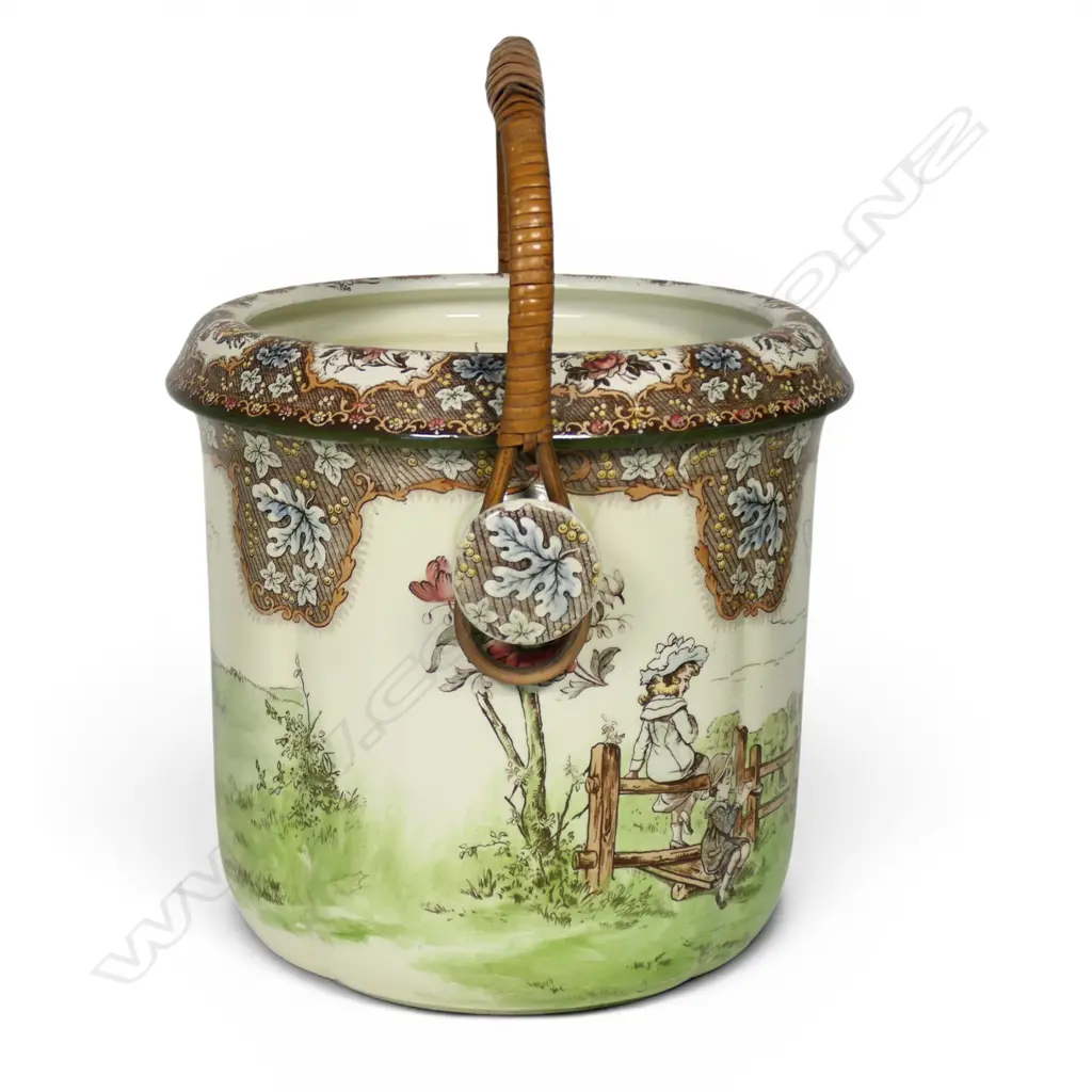 A rare Royal Doulton 'Children's Pastime' series large slop pail, Image 1++