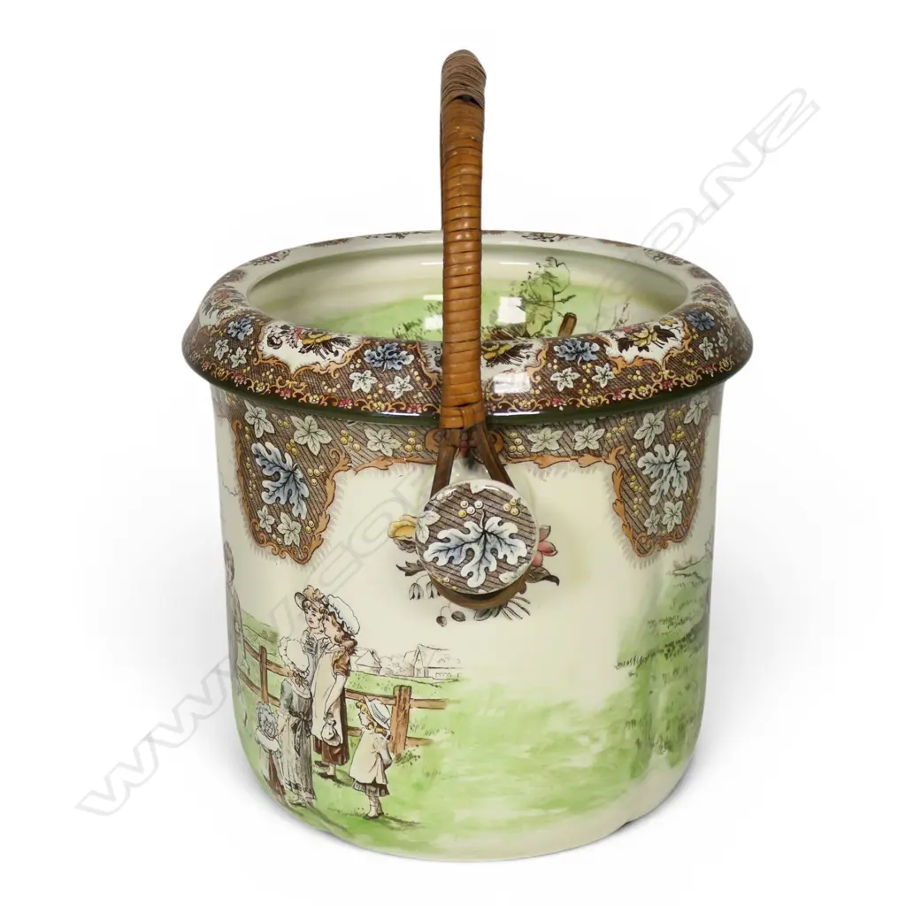 A rare Royal Doulton 'Children's Pastime' series large slop pail, Image 1++