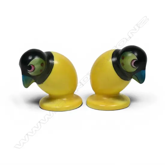 Two very rare Royal Doulton small yellow birds,