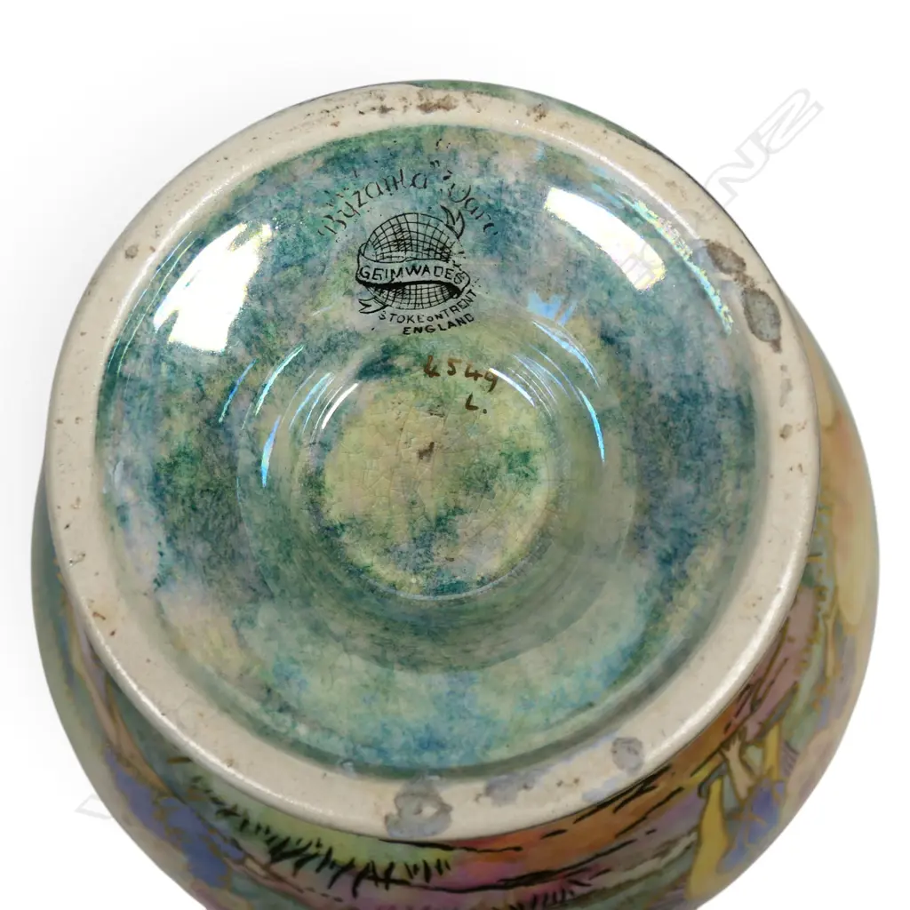A Grimwades Byzanta Ware fairy lustre rose bowl, Image 1++