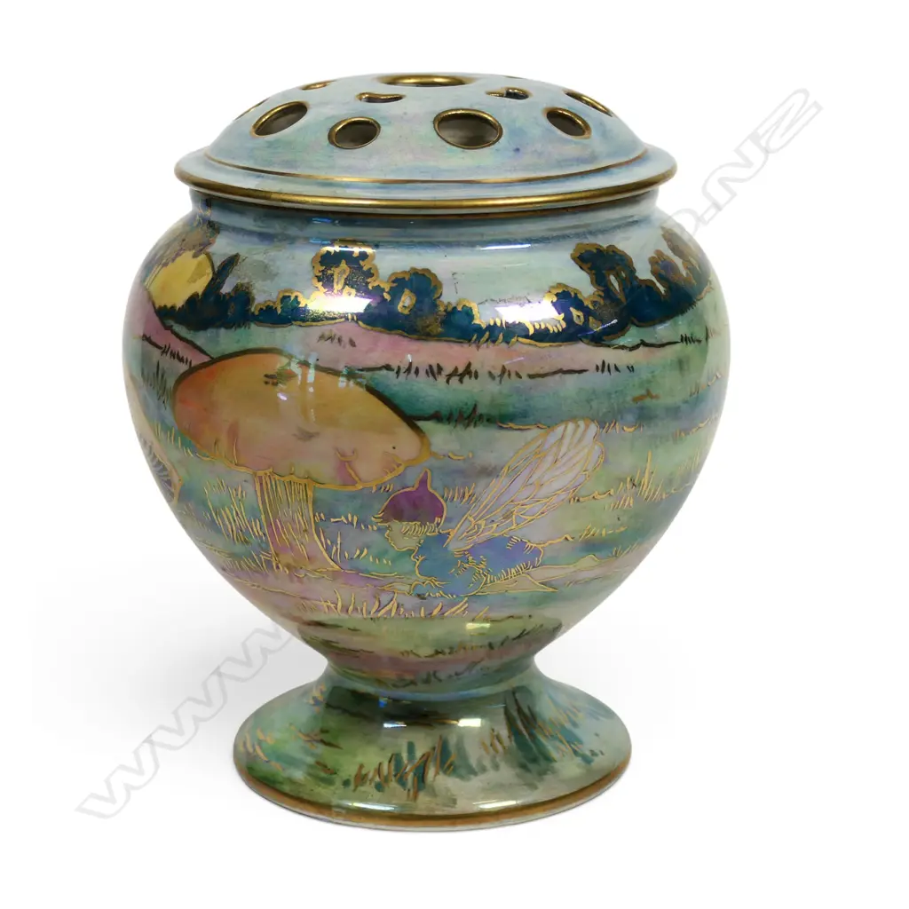 A Grimwades Byzanta Ware fairy lustre rose bowl, Image 1++