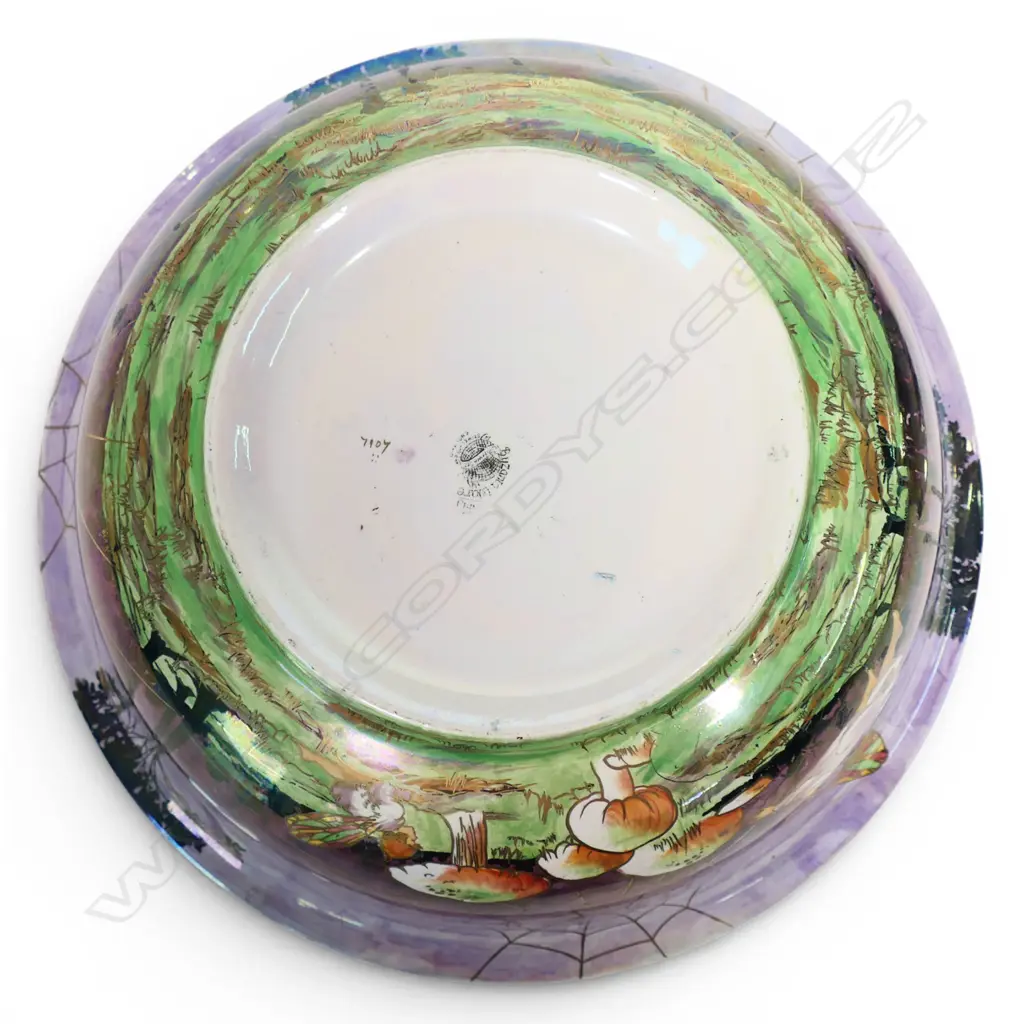 A Grimwades Byzanta Ware fairy and toadstool lustre part wash set, Image 1++