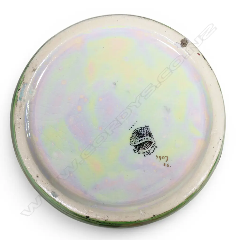 A Grimwades Byzanta Ware fairy and toadstool lustre part wash set, Image 1++