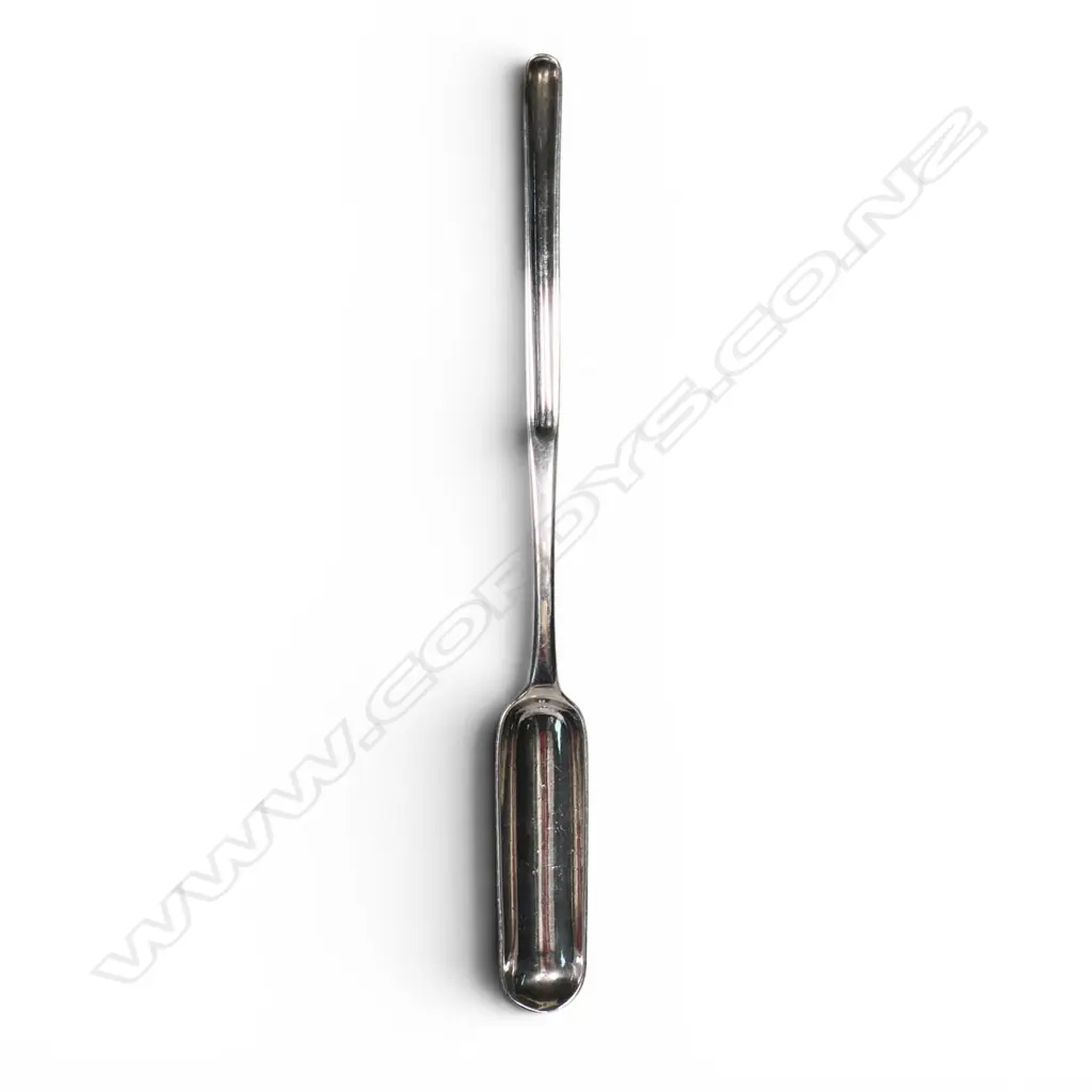 A George III silver double ended marrow scoop, Image 1++