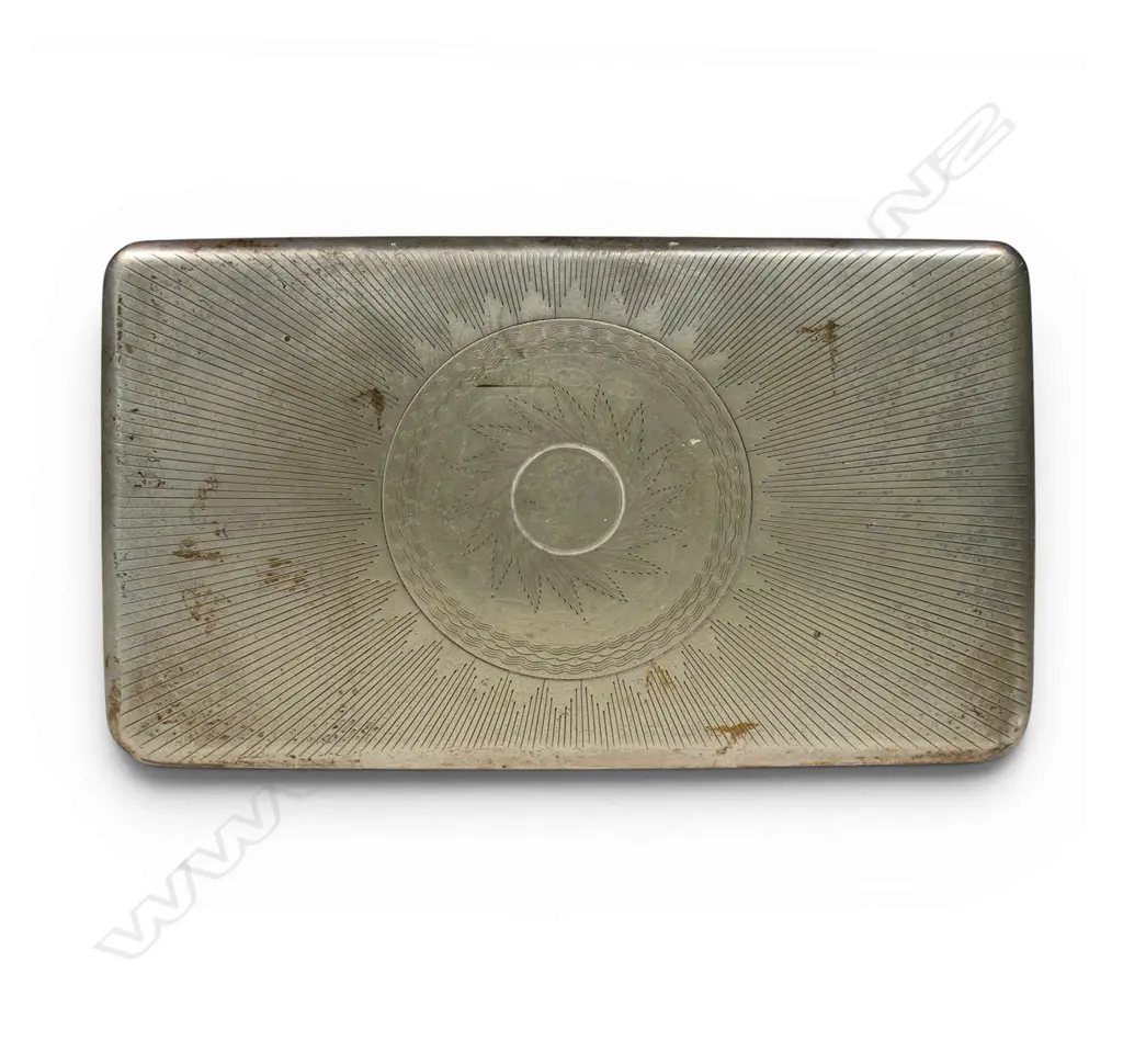A 19thC Dutch silver cigar box, Image 1++