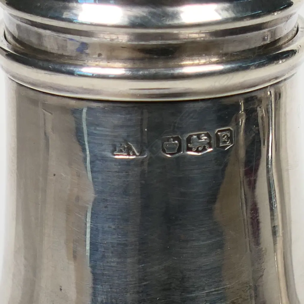 A mid 20thC silver large castor, Image 1++