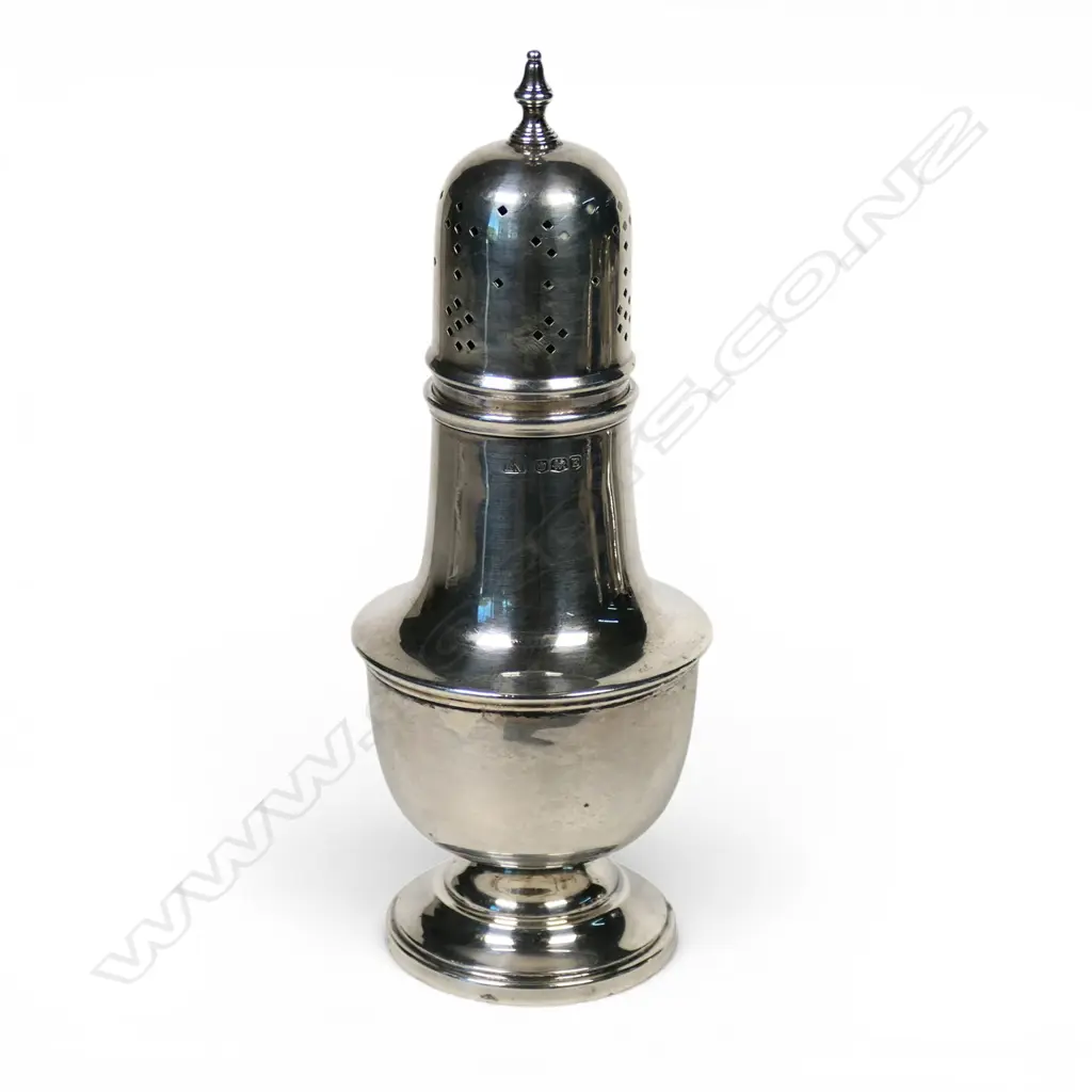 A mid 20thC silver large castor, Image 1++