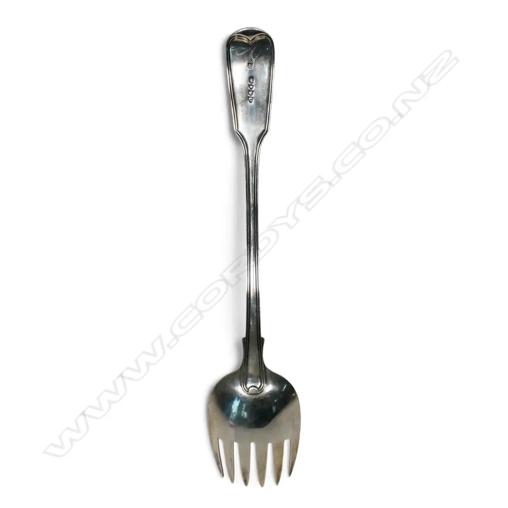 A Victorian sterling silver runcible spoon/spork, Image 1++