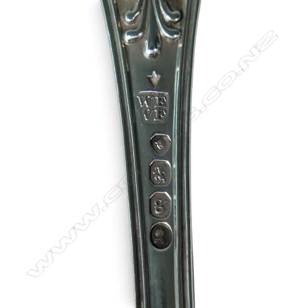 A pair of George IV silver salt spoons, Image 1++
