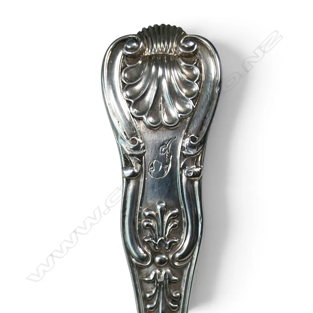 A pair of George IV silver salt spoons, Image 1++