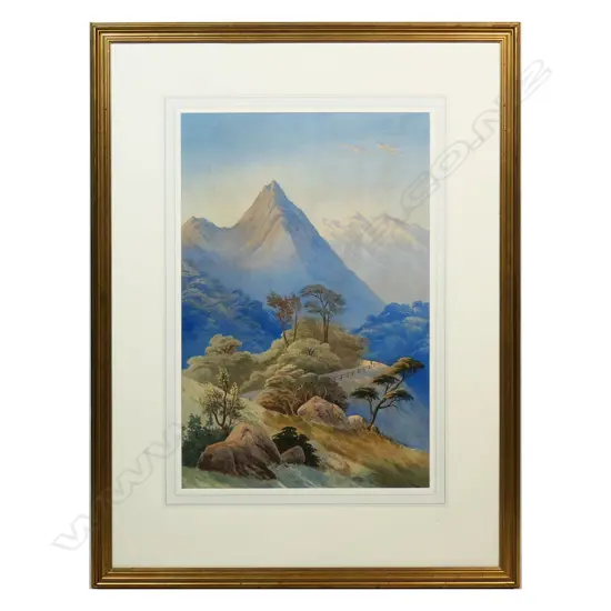 John Barr Clarke Hoyte (1835-1913)  untitled - Mitre Peak,