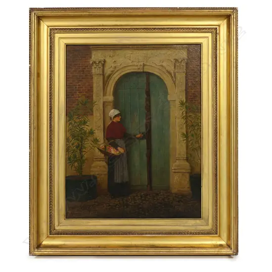Henry Townley Green (UK 1839-1899) 'An old doorway in Antwerp',