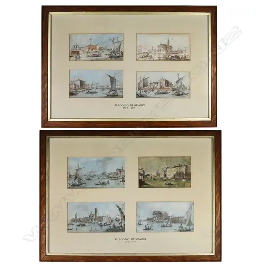 Giacomo Guardi (Italian 1764-1835) -  Eight views of Venice,