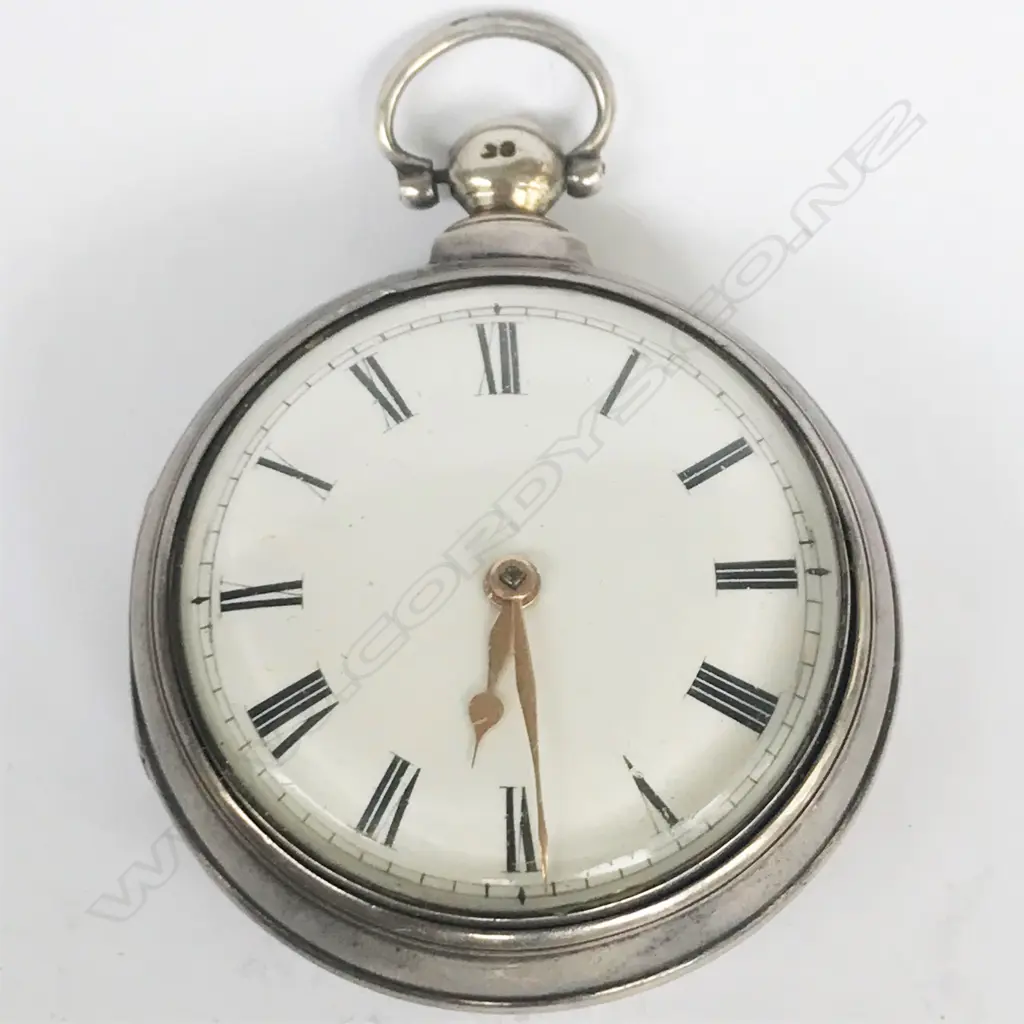 George IV silver pair case pocket watch, Image 1++