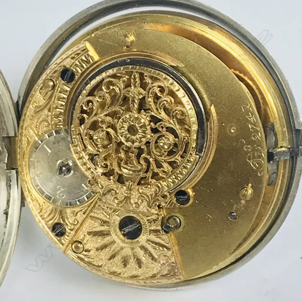 George IV silver pair case pocket watch, Image 1++
