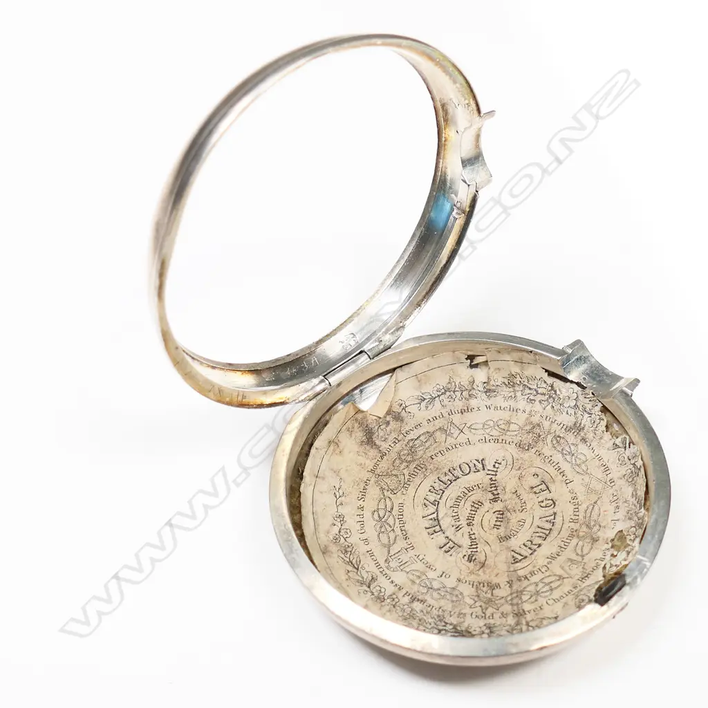 A late Georgian silver pair cased pocket watch, Image 1++