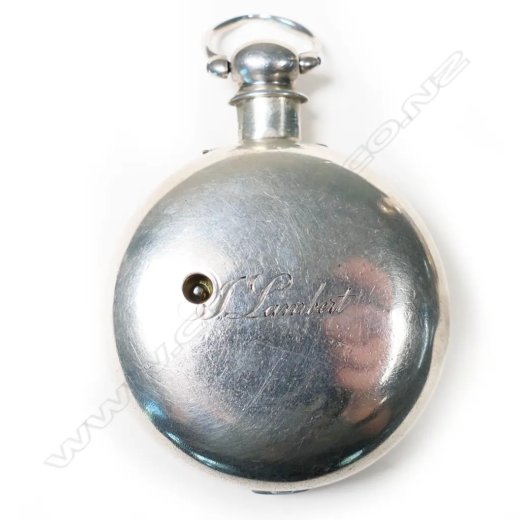 A late Georgian silver pair cased pocket watch, Image 1++