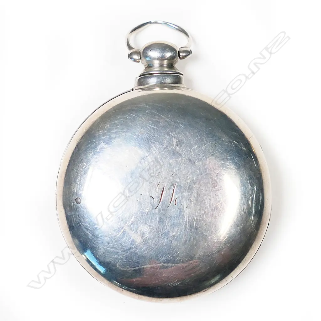 A late Georgian silver pair cased pocket watch, Image 1++
