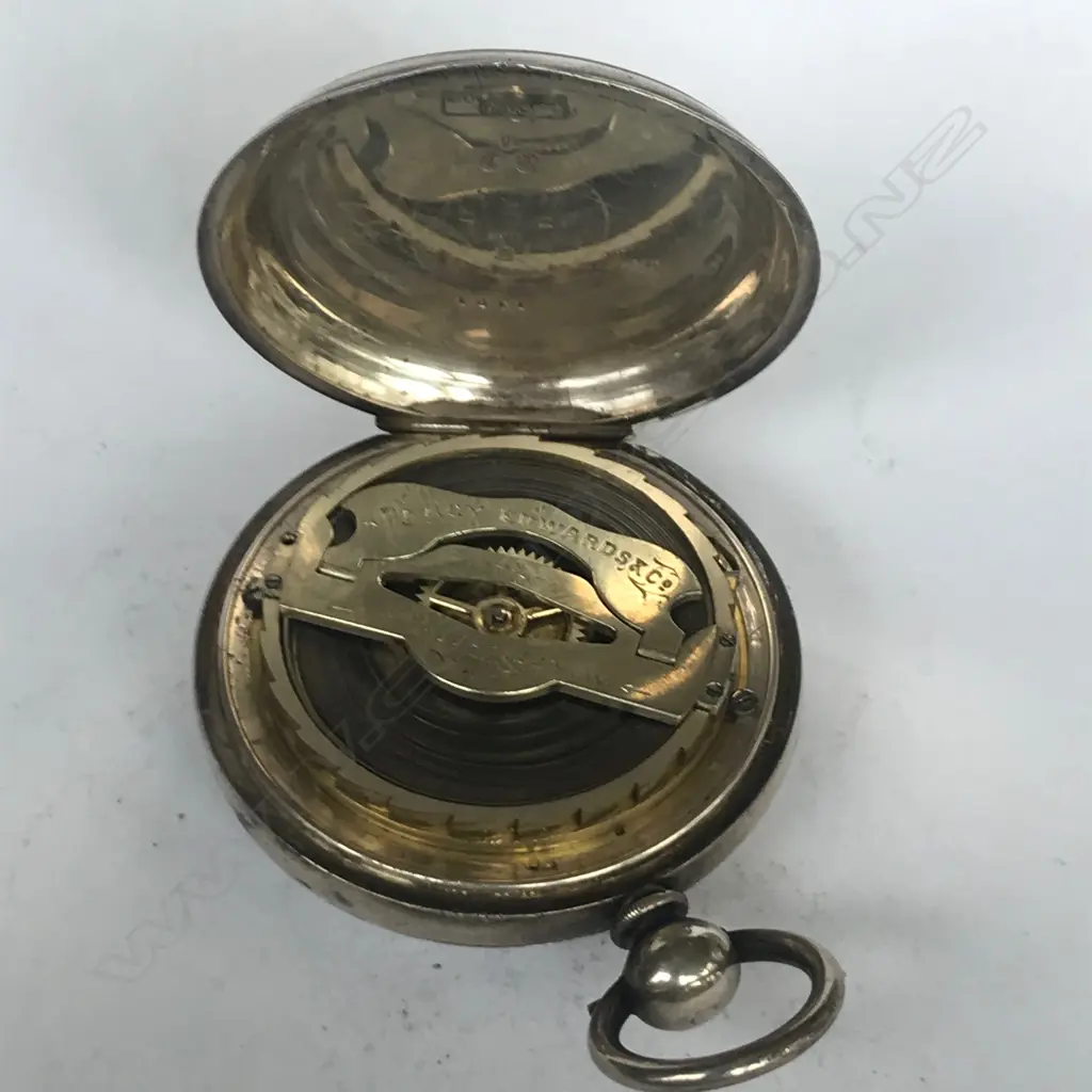 A European 0.935 silver cased open face eight day pocket watch, Image 1++