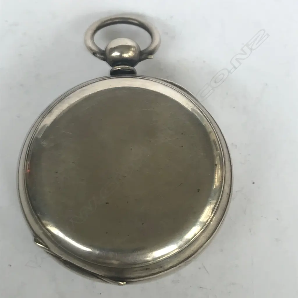 A European 0.935 silver cased open face eight day pocket watch, Image 1++