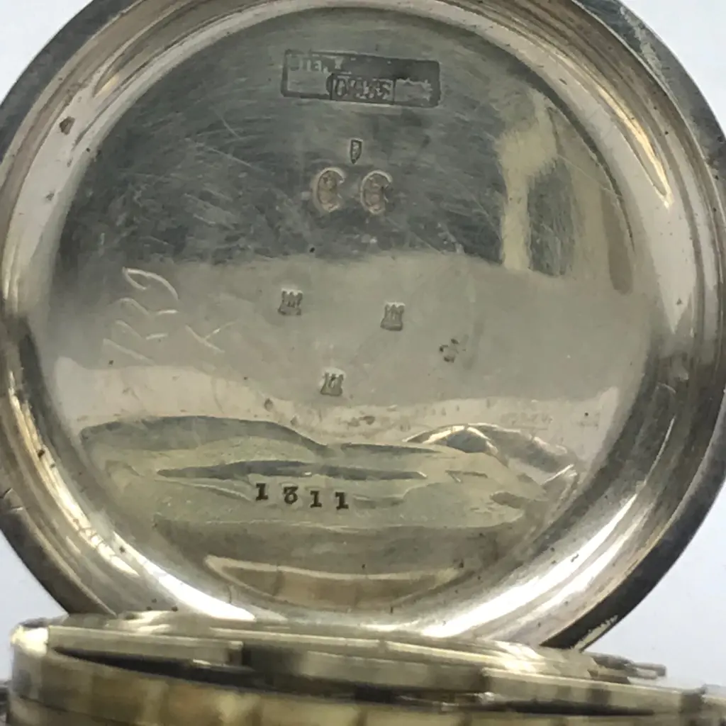 A European 0.935 silver cased open face eight day pocket watch, Image 1++
