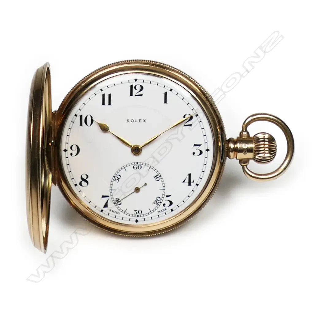 A 1925 9ct Rolex full hunter pocket watch, Image 1++
