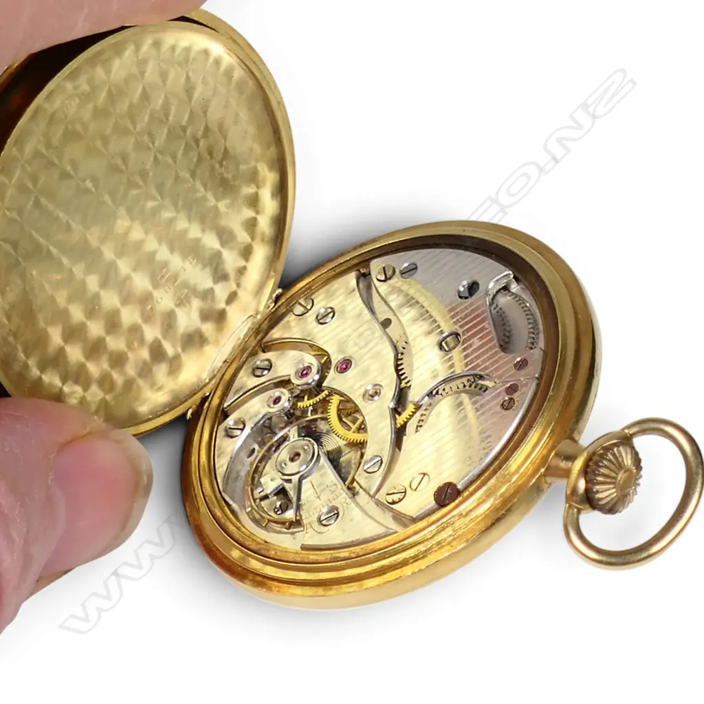 An early 20thC J.W. Benson of London 18ct gold open face gent's pocket watch, Image 1++