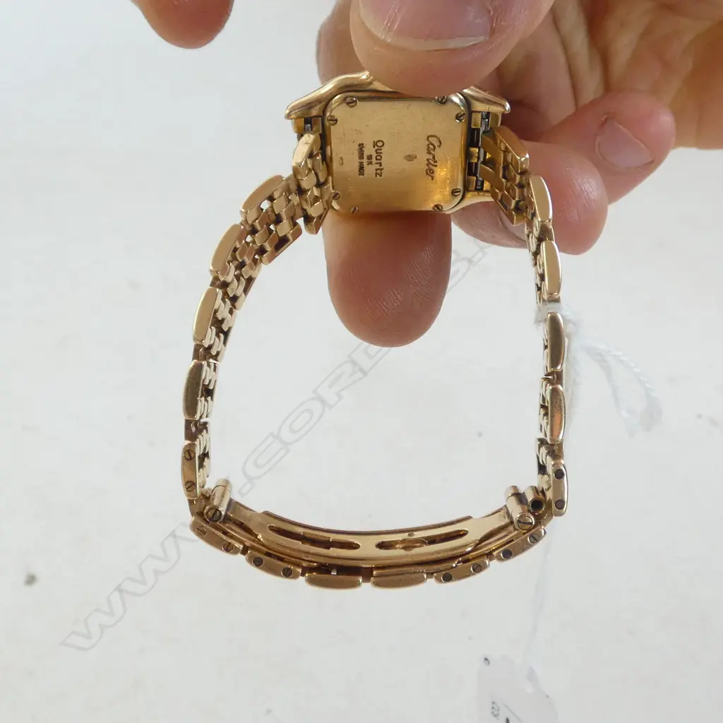 An 18ct gold ladies Cartier Panthère wristwatch, Image 1++