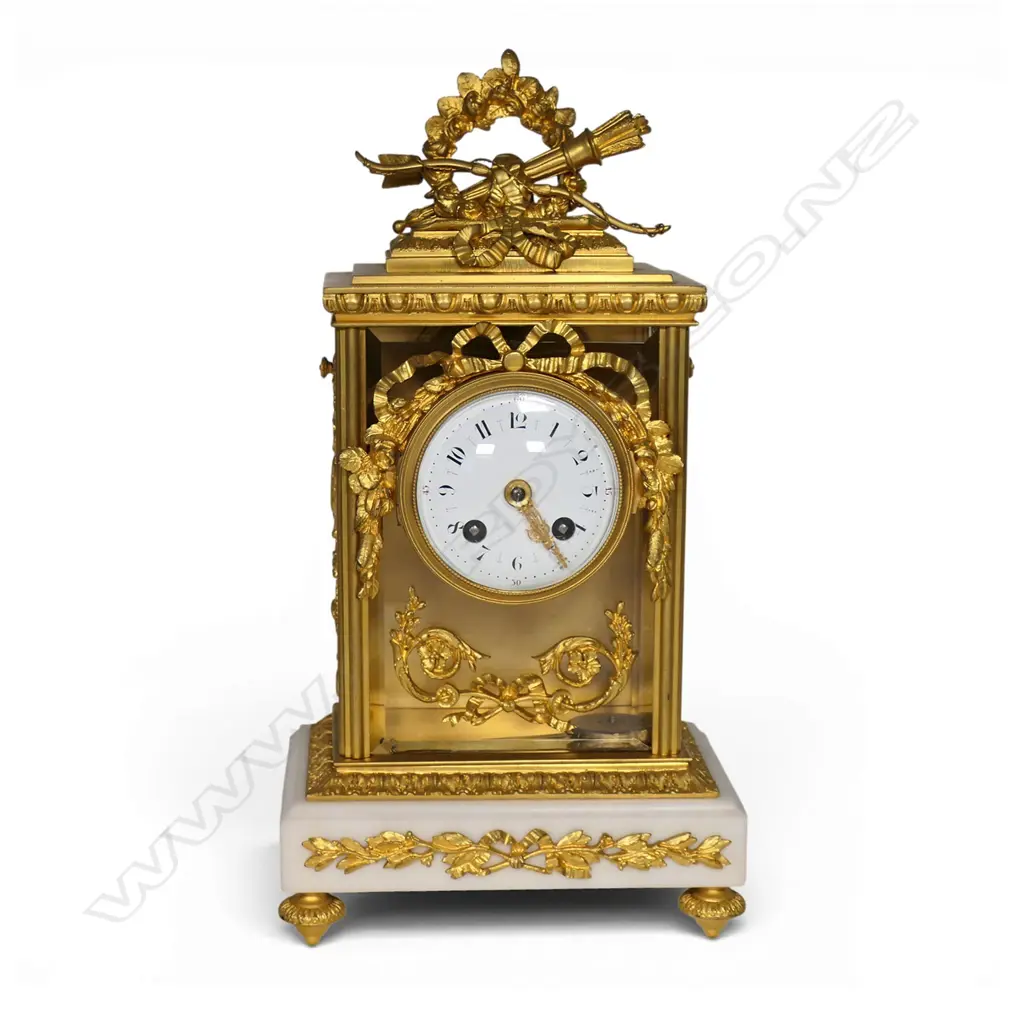 A 19thC French Louis XVI style mantel clock, Image 1++