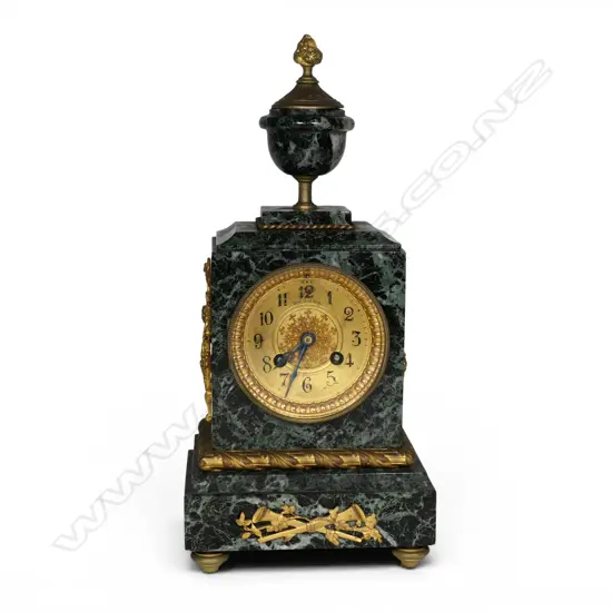 A 19thC French style mantel clock,