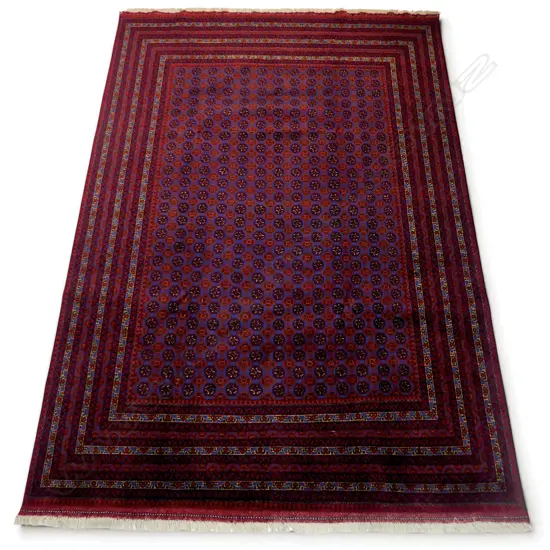 A fine hand-knotted Turkman carpet,