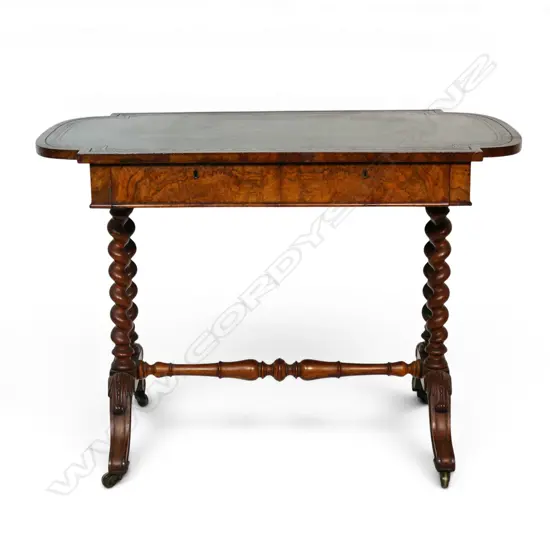 A Victorian walnut hall table,