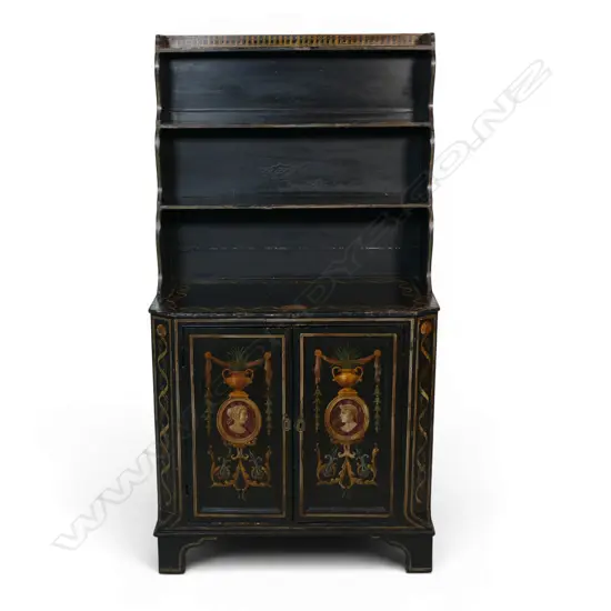A 19thC Regency style painted dresser,