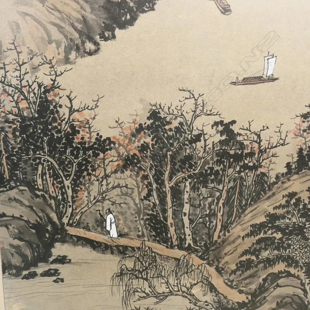 A set of four Chinese painted panels, Image 1++