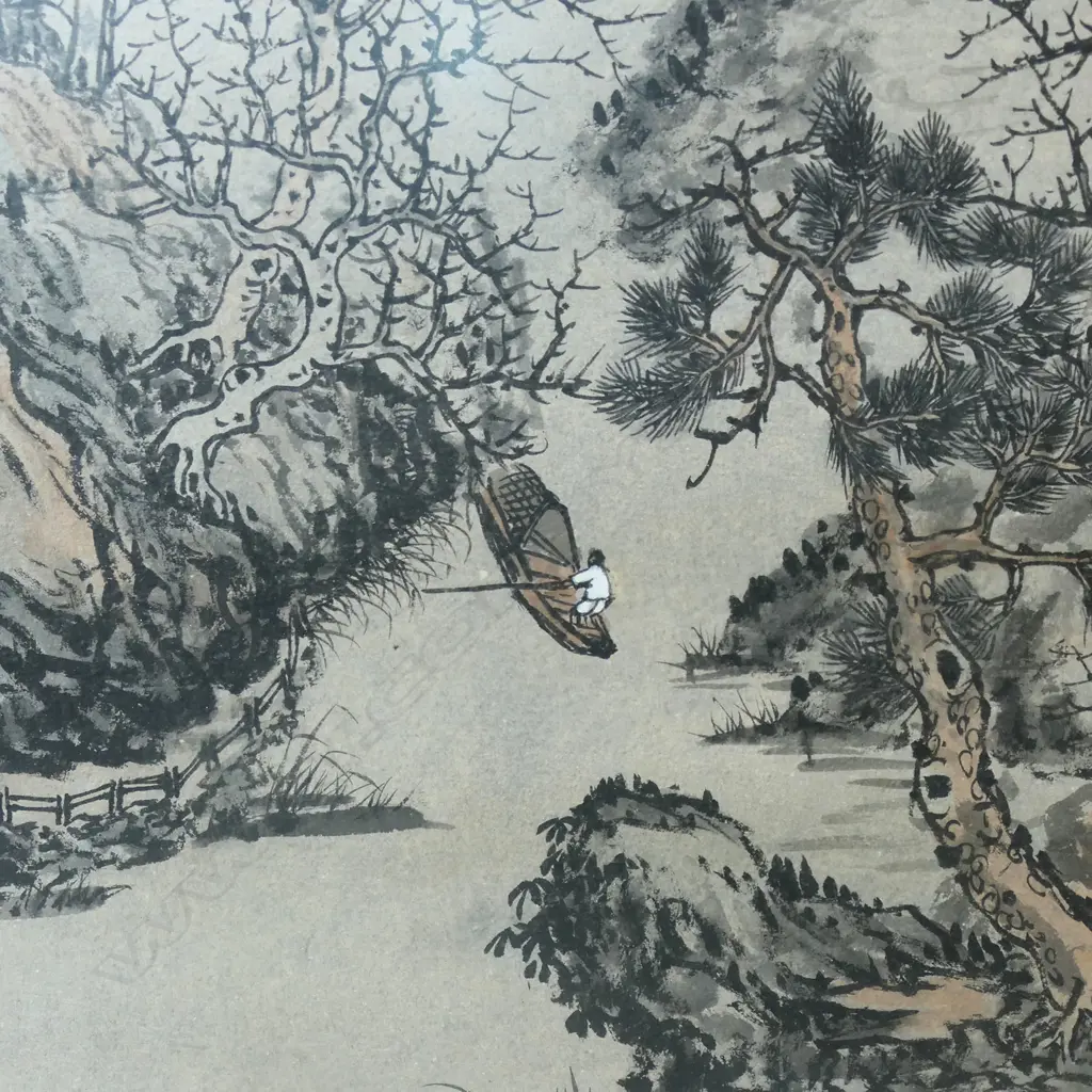 A set of four Chinese painted panels, Image 1++