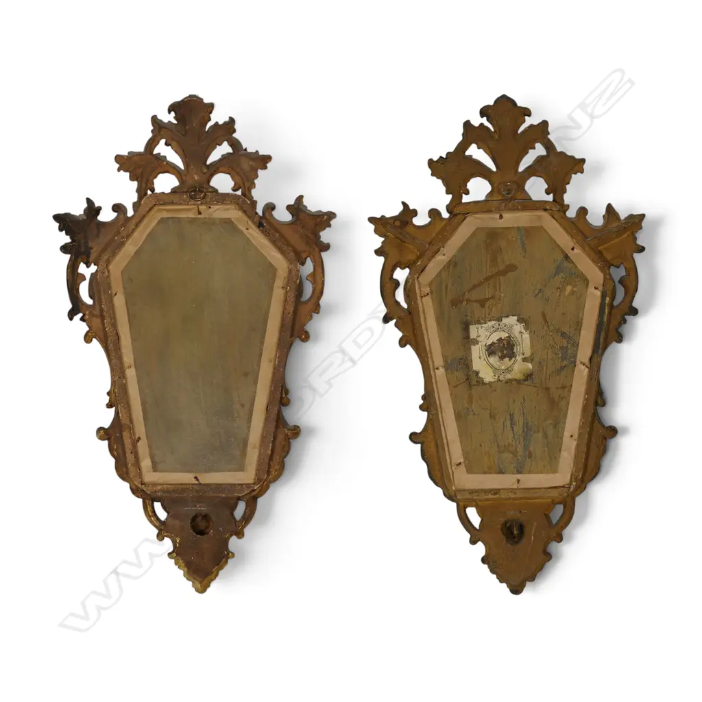 A pair of 19thC Italian gilt framed mirrors, Image 1++