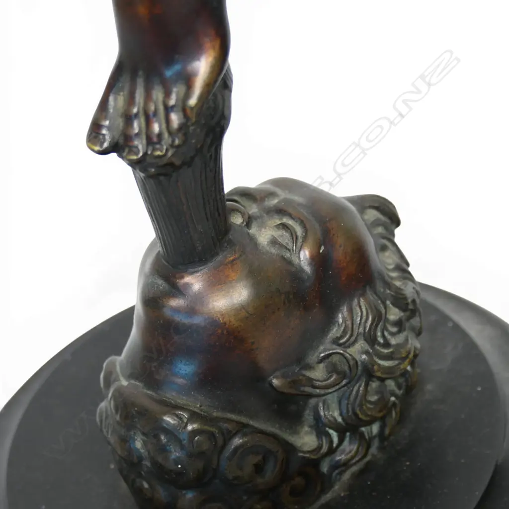 A pair of Victorian spelter figures of the Roman deities - Mercury and Fortuna, Image 1++