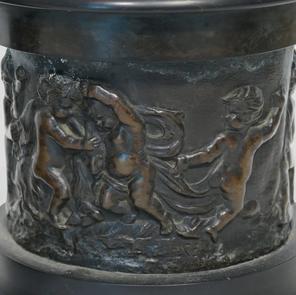 A pair of Victorian spelter figures of the Roman deities - Mercury and Fortuna, Image 1++