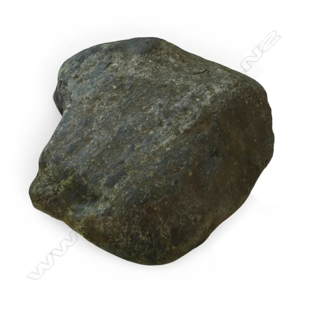A large and heavy river worn pounamu (serpentinite) boulder, Image 1++