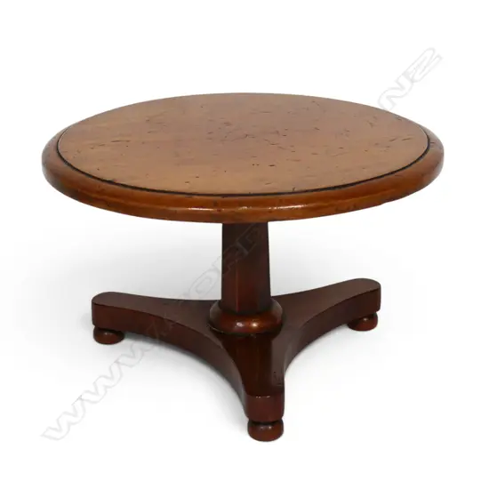 A 19thC apprentice Regency style kauri tilt top table,