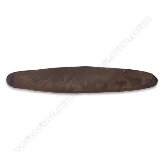 A vintage aboriginal Wunda carved mulga wood shield,