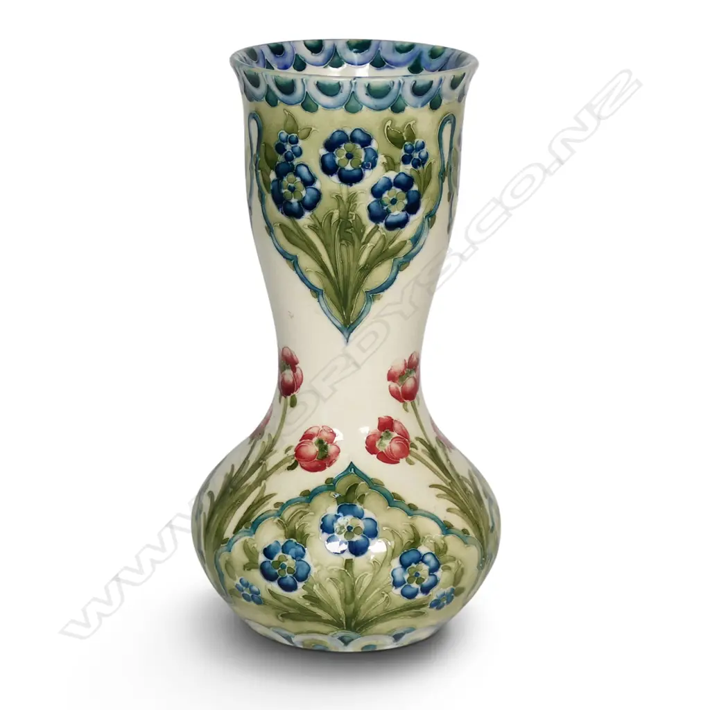 A rare c.1908 Macintyre Moorcroft Florian baluster vase, Image 1++