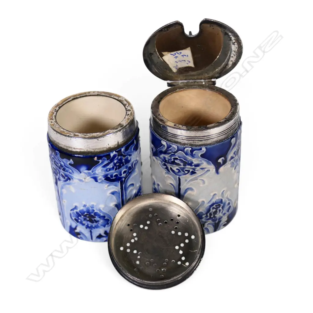 A Jas MacIntyre & Co Ltd. 'Florian Ware' salt and pepper, Image 1++