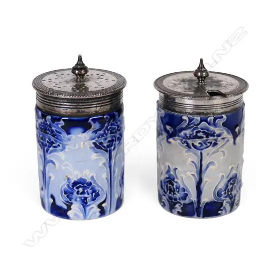 A Jas MacIntyre & Co Ltd. 'Florian Ware' salt and pepper,