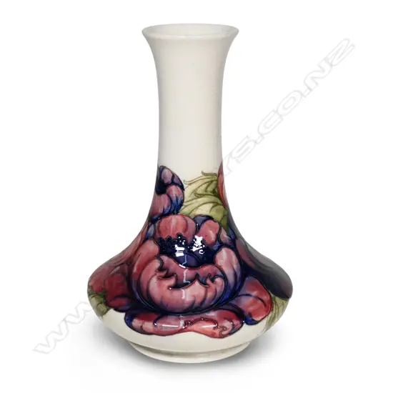 A c.1950 Walter Moorcroft Anemone pattern trumpet vase,