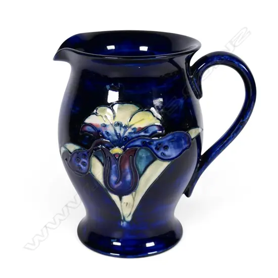 A c.1950 Walter Moorcroft Orchid pattern baluster jug,