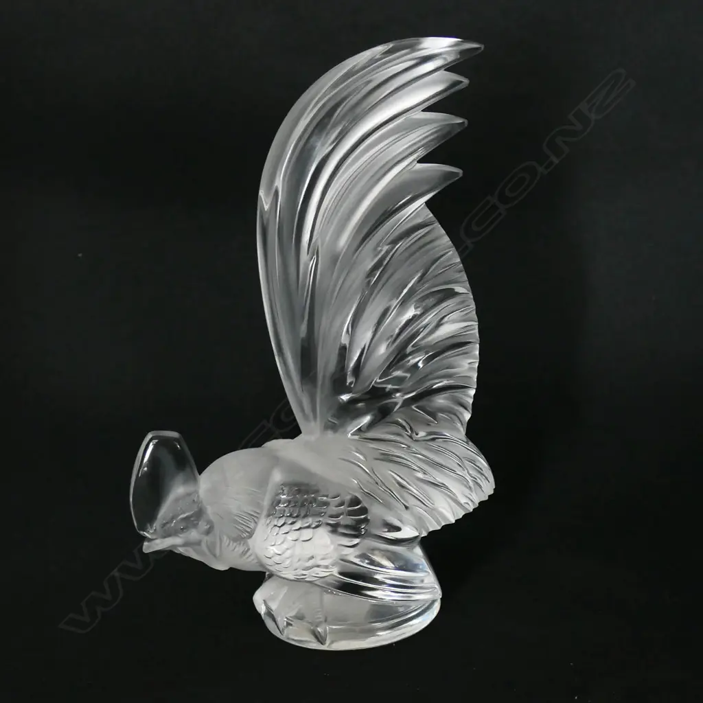A Lalique 'Coq Nain' bantam rooster figurine, Image 1++