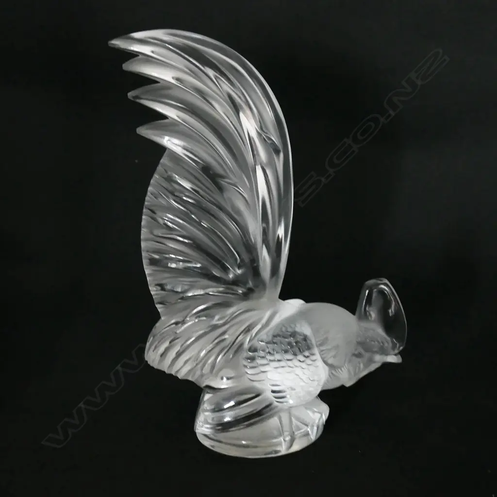 A Lalique 'Coq Nain' bantam rooster figurine, Image 1++