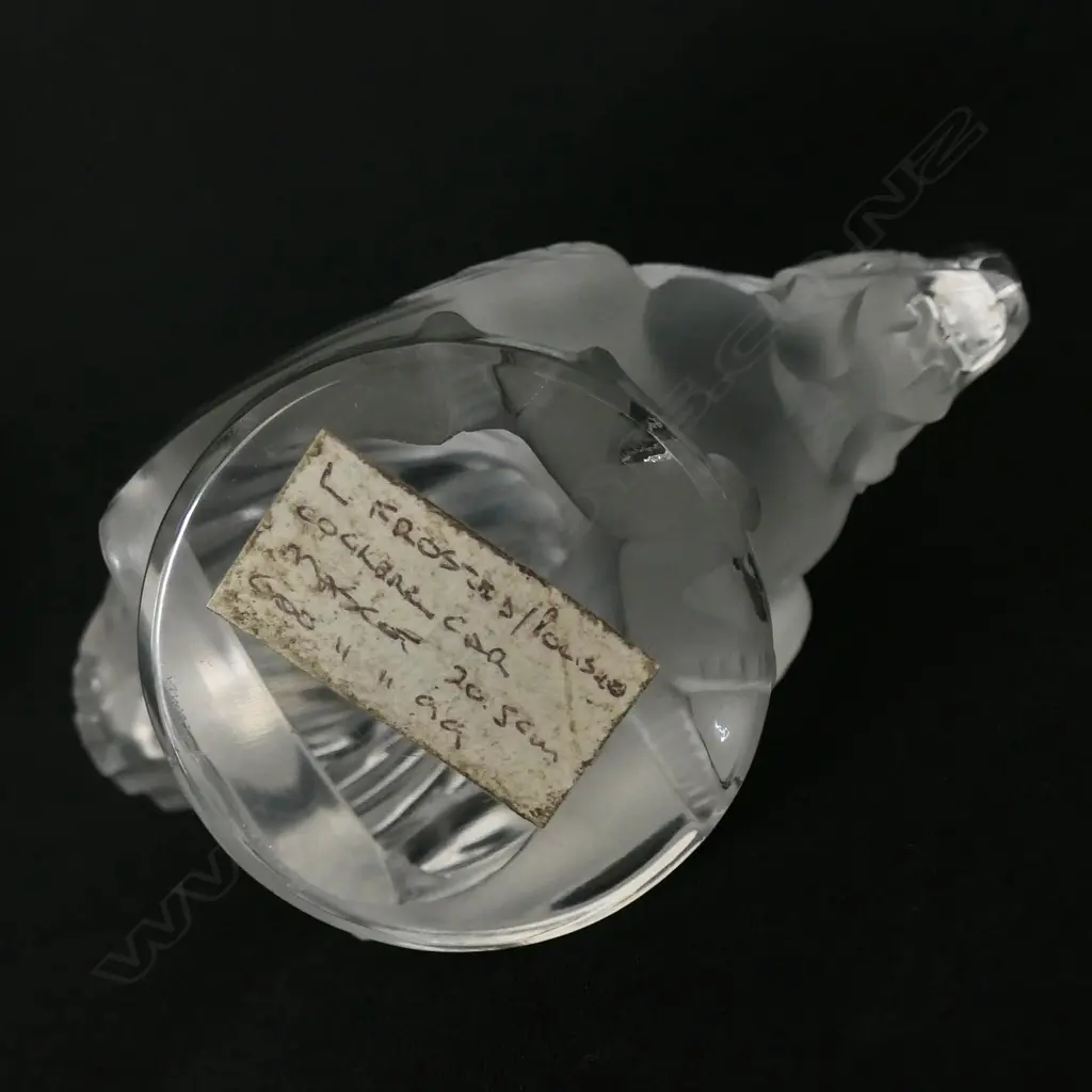A Lalique 'Coq Nain' bantam rooster figurine, Image 1++